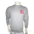 Men's Knitted heavy polyester cotton applique pullover sweatshirt